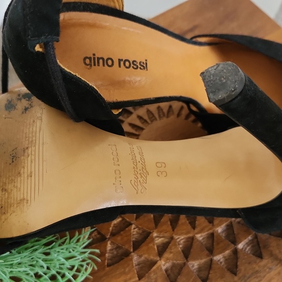 Gino Rossi black 4 inch stilleto wrap heels size EU 39 - Picture 6 of 9